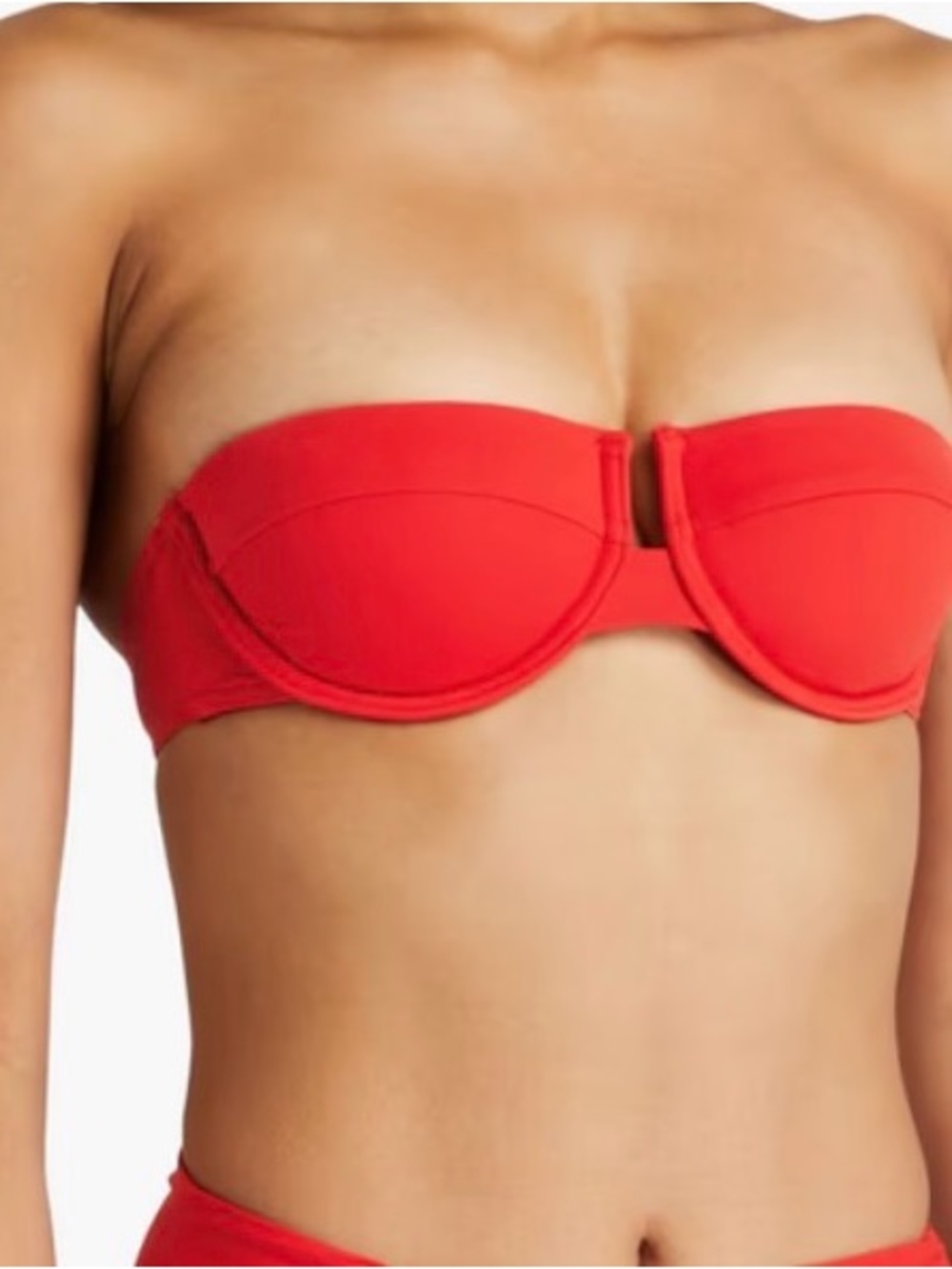 NWT ZIMMERMANN Red Bandeau Bikini Top ❤️ 🤍 💙